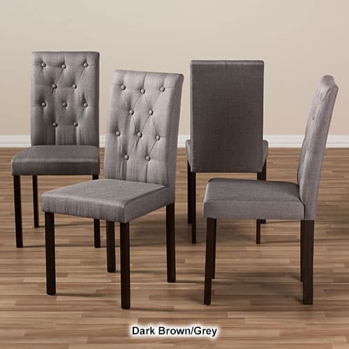 Baxton Studio Gardner Upholstered Dining Chairs - Set of 4