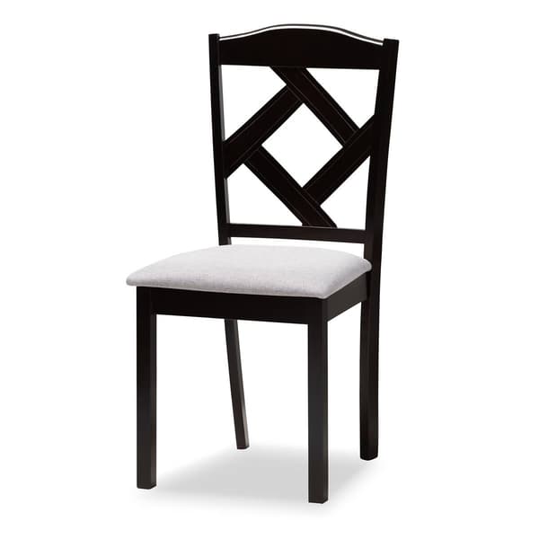 Baxton Studio Nesa Modern Dark Brown Wood 5pc. Dining Set
