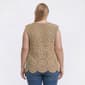 Plus Size Kasper Sleeveless Allover Floral Crochet Blouse - image 2