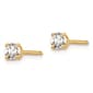 Pure Fire 14kt. Yellow Gold 1/10ctw Diamond 4-Prong Stud Earrings - image 2