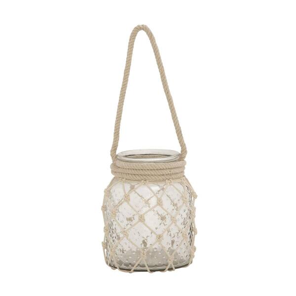 9th & Pike&#40;R&#41; Clear Glass Coastal Candle Holder Lantern - image 