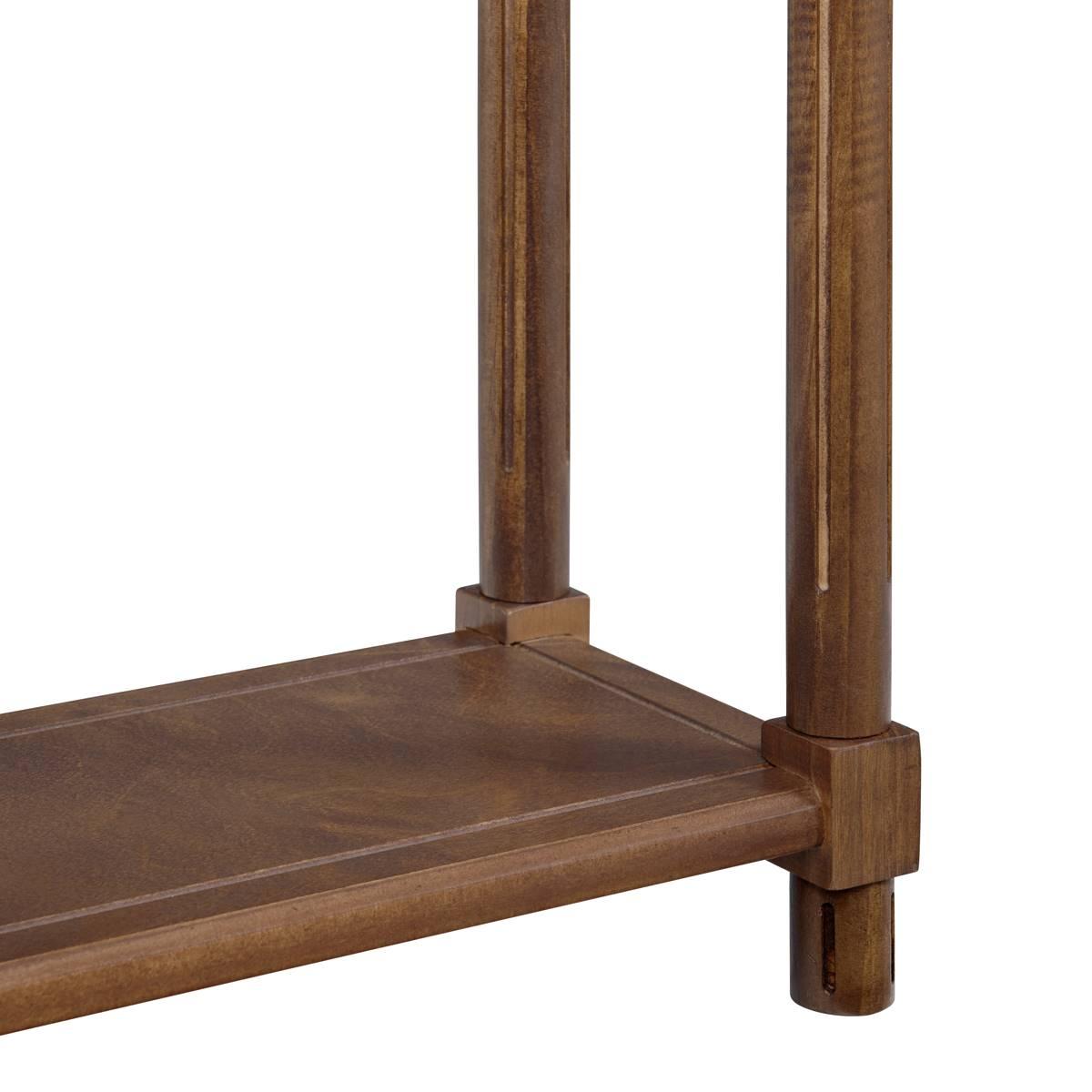 New Ridge Home Goods Harrison Side End Tables w/ Shelf - Chestnut