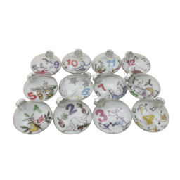 Northlight 12ct. ''The Twelve Days of Christmas'' Glass Ornaments