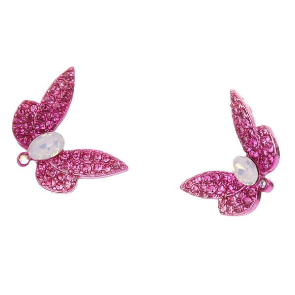 Betsey Johnson Garden Glam Butterfly Stud Earrings