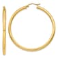 Gold Classics(tm) 14kt. Gold 50mm Tube Hoop Earrings - image 1
