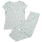 Womens Laura Ashley® Short Sleeve Daisies & Trim Pajama Set - image 1