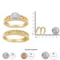 Haus of Brilliance 14kt. Gold 1/5ctw. Diamond Scroll Bridal Set - image 5