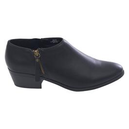 Womens Dunes Doni Black Ankle Boots - Wide