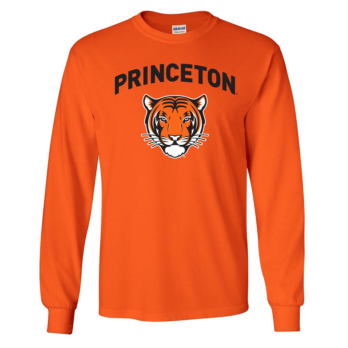 Mens Princeton Solid Long Sleeve Tee - Orange