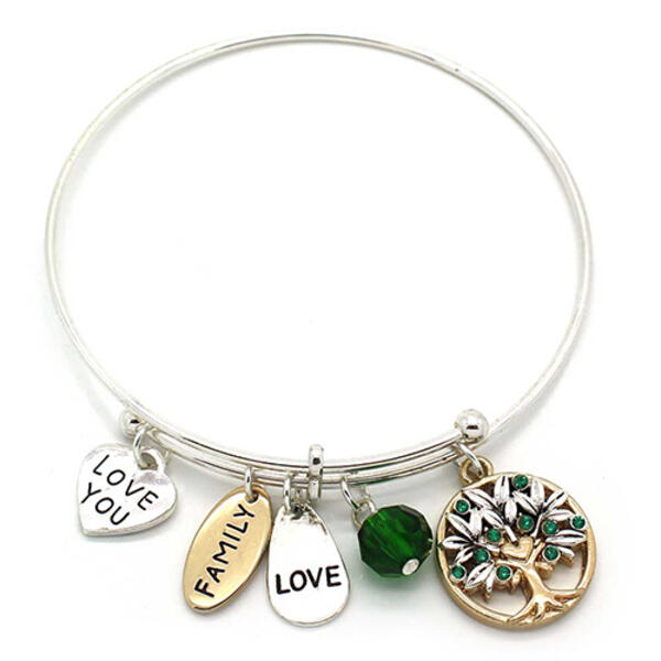 Symbology Gold & Silver-Tone Tree of Life Charm Bracelet - image 