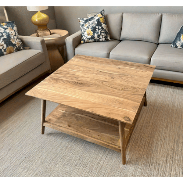 Fairway Avenue Home™ Solid Acacia Square Coffee Table - image 