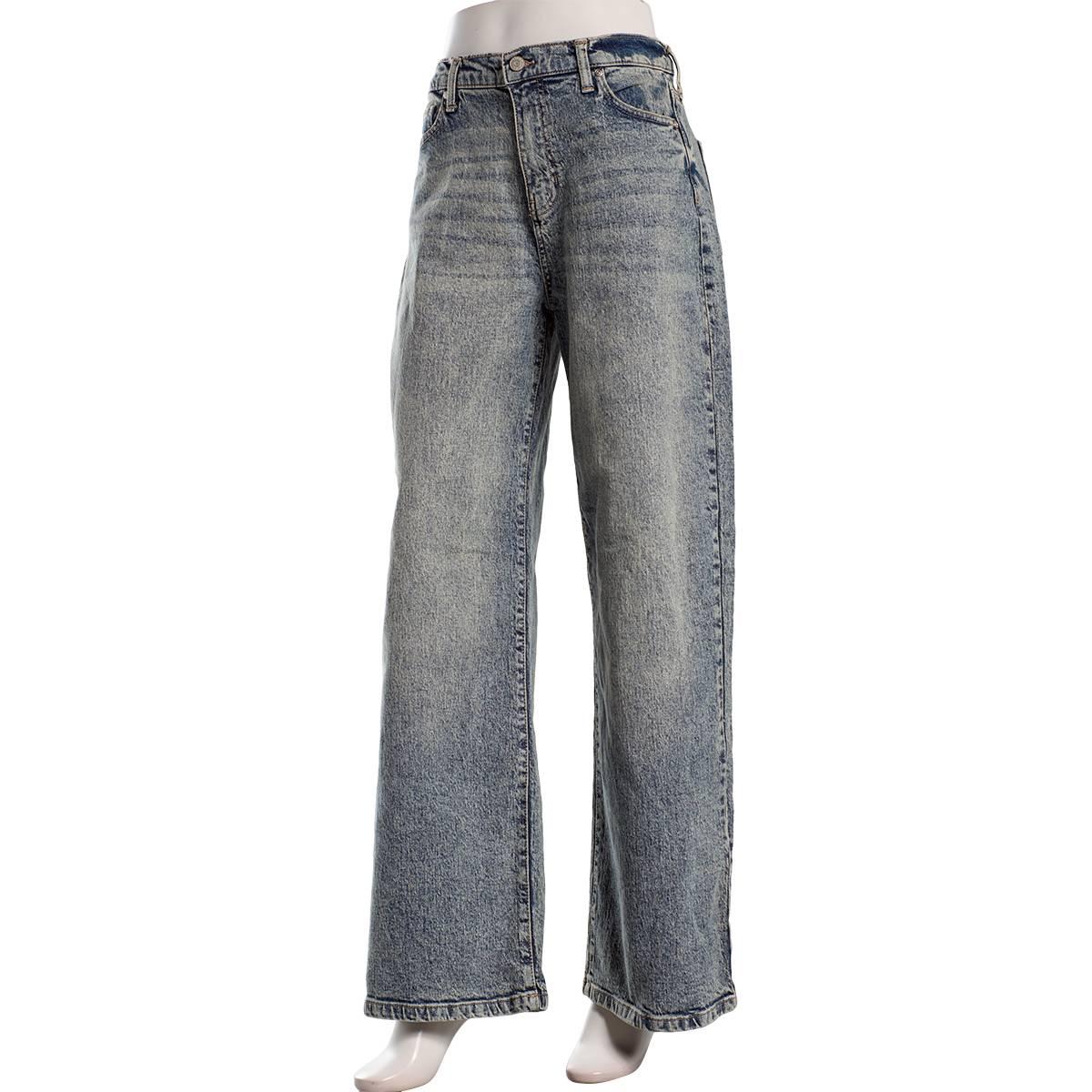 Juniors Celebrity Pink Ultra High Rise Baggy Wide Leg Jeans