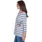Womens Ruby Rd. Must Haves II 3/4 Sleeve Varsity Stripe Tee - image 4