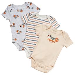 Baby Boy (NB-9M) baby views(R) 3pk. Puppy Cuddle Club Bodysuit Set