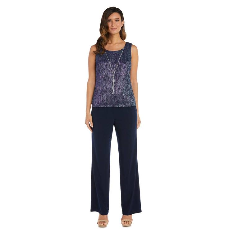 Petite R&M Richards 3pc. Crinkle Pants Set