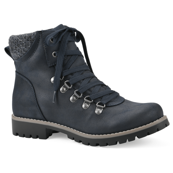 Womens Cliffs by White Mountain Primed Lace-Up Booties