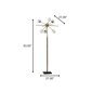 HomeRoots 64in. Brass Six Light LED Novelty Floor Lamp - image 2