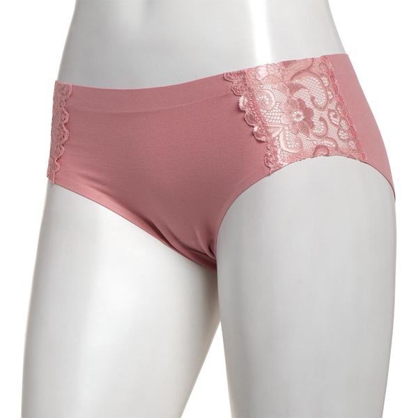Womens Laura Ashley(R) Micro Lace Hipster Panties - LS3284CR