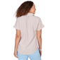 Petite Hearts of Palm Cool & Collected Stripe Woven Blouse - image 2