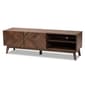 Baxton Studio Hartman Mid-Century Walnut Brown Wood TV Stand - image 1
