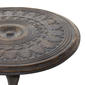 9th &amp; Pike® Round Distressed Wood Carved Accent Table - image 3
