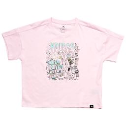 Girls (7-16) adidas® Short Sleeve Graffiti Loose Fit Tee