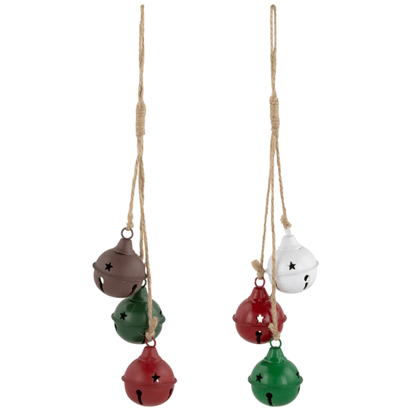 Northlight 2pk. Multi Cascading Christmas Jingle Bell Ornaments