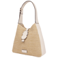 Tommy Bahama Logo Tab Raffia Hobo Bag with Pineapple Accent - image 3