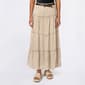 Juniors No Comment Heart Belt Tier Maxi Skirt - image 1