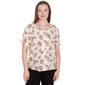 Plus Size Emaline Limon Printed Elbow Sleeve Top - image 1