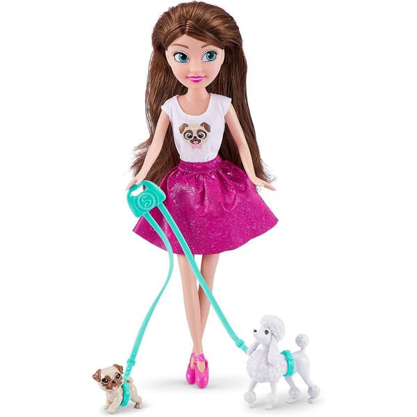 10in. Sparkle Girlz Dog Walker Doll - image 