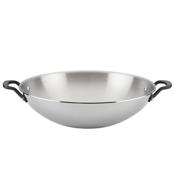 KitchenAid&#40;R&#41; 15in. 5-Ply Clad Stainless Steel Wok - image 
