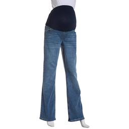 Womens Harper Grey Maternity Over The Belly Bootcut Pants