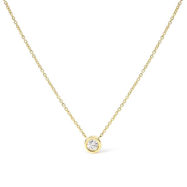 Haus of Brilliance 10kt. Yellow Gold 1/10ctw. Diamond Pendant