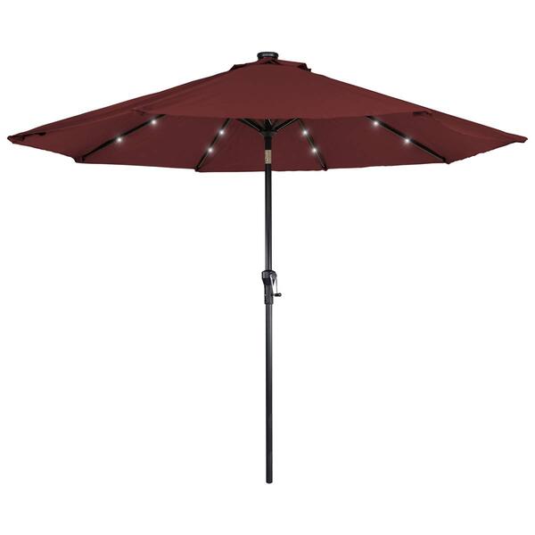 Northlight Seasonal 9ft. Solar Lighted Patio Market Umbrella - image 
