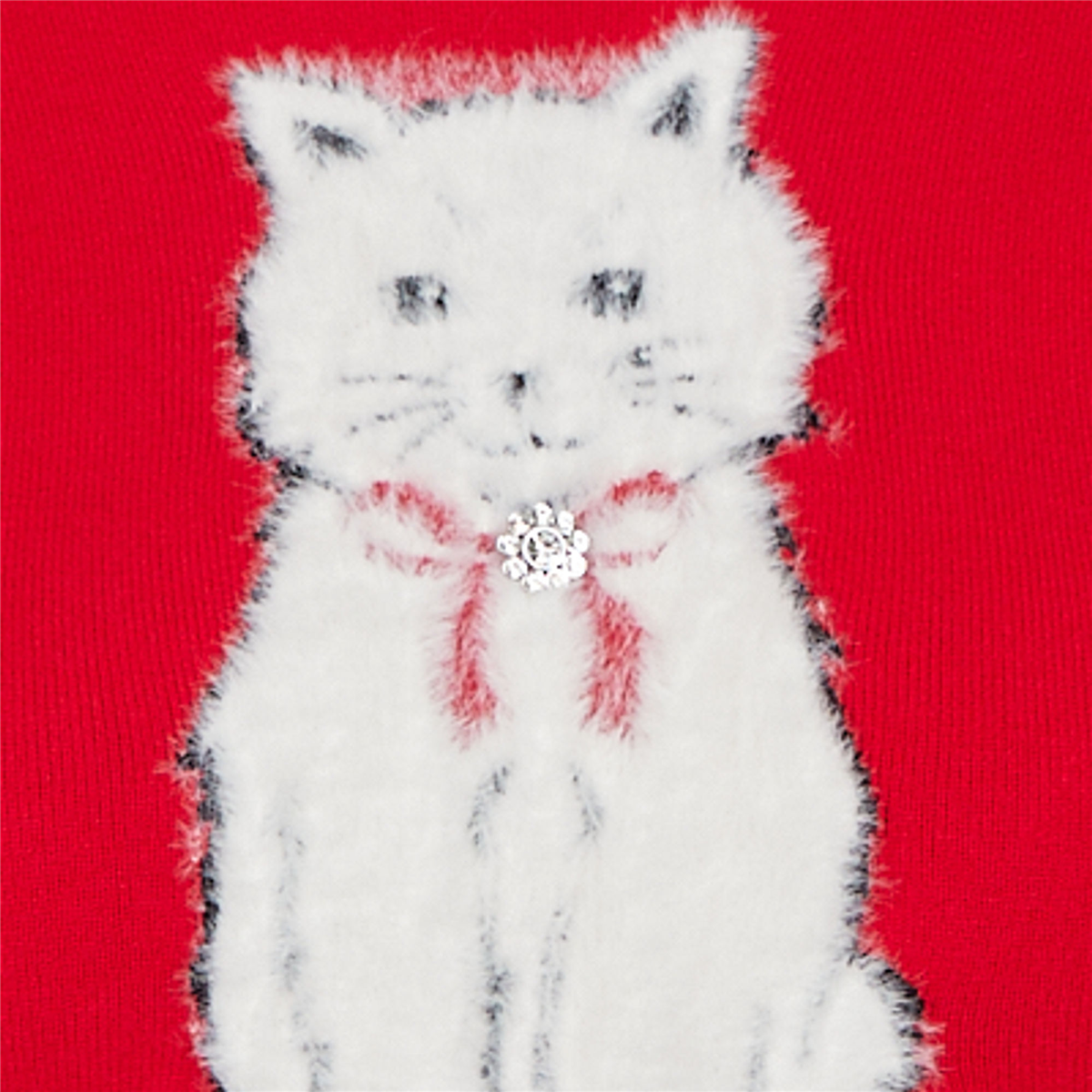 Plus Size Skye’s the Limit Fashion Essentials Fuzzy Cat Sweater
