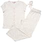 Juniors Rampage Floral & Bows Button Front Long Leg Pajama Set - image 1