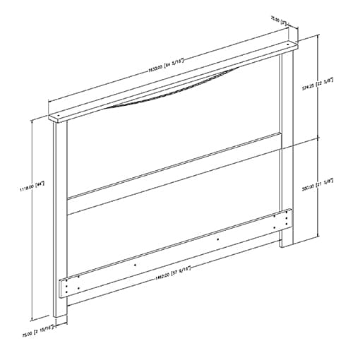 South Shore Full/Queen Headboard