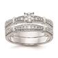 Pure Fire 14kt. White Gold Lab Grown Diamond Trio Engagement Ring - image 7