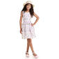 Girls &#40;7-12&#41; Little Lass&#174; Sleeveless Floral Eyelet Dress with Hat - image 2