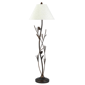HomeRoots 60 Rust Metal Floor Lamp With Brown Fabric Empire Sha - image 1