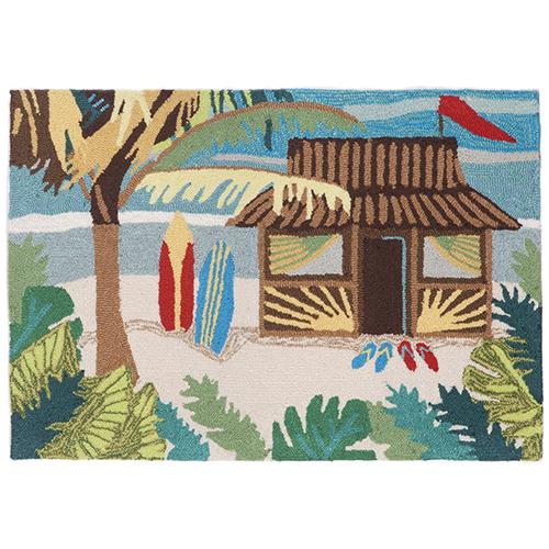 Liora Manne Frontporch Tiki Hut Rectangle Accent Rug