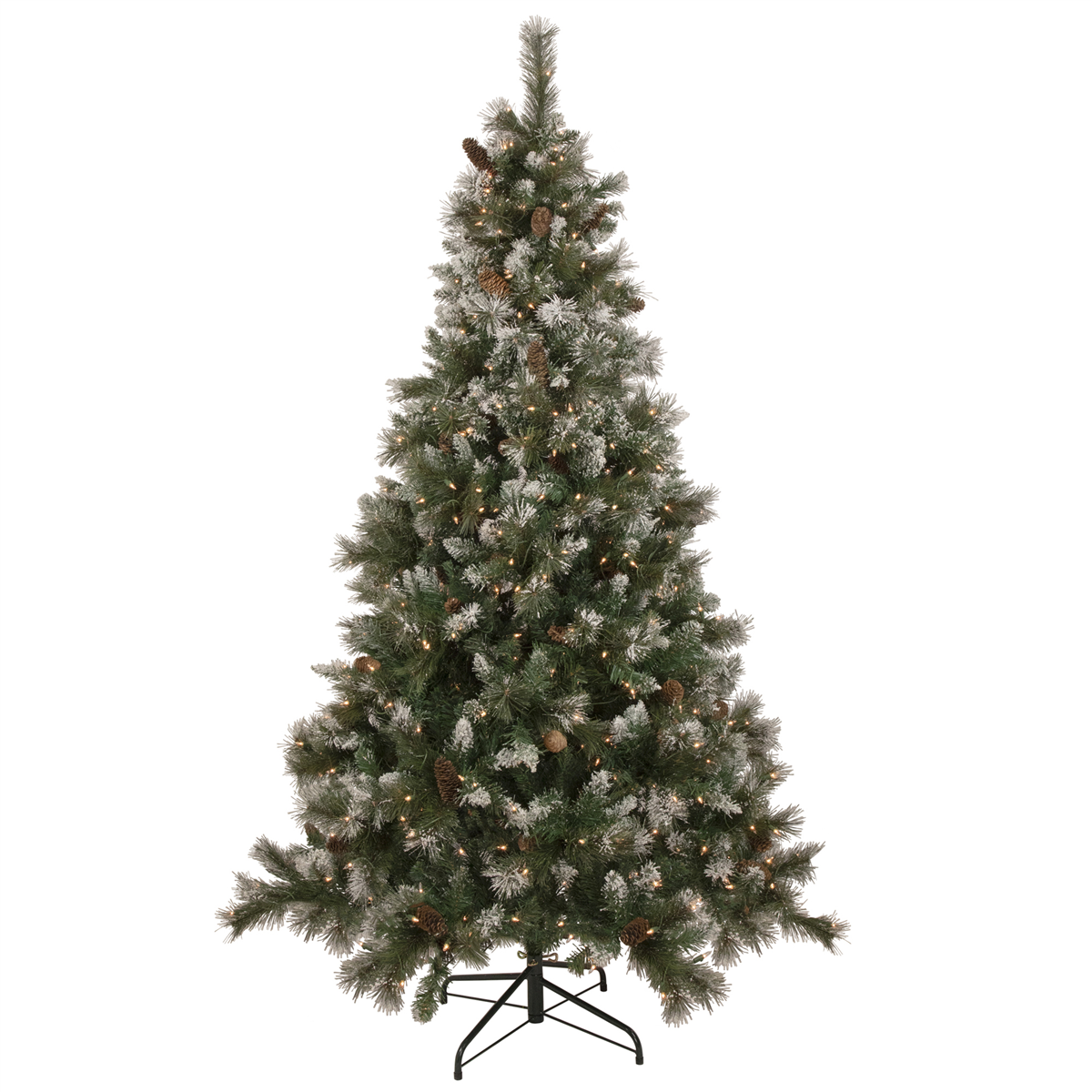 Northlight Real Touch(tm) 7.5ft. Pre-lit Snow Pine Christmas Tree
