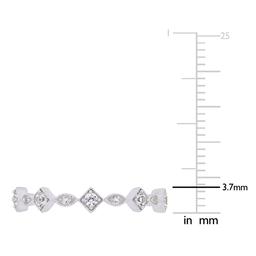Gemstone Classics™ 0.54ctw. White Sapphire 10kt. White Gold Ring