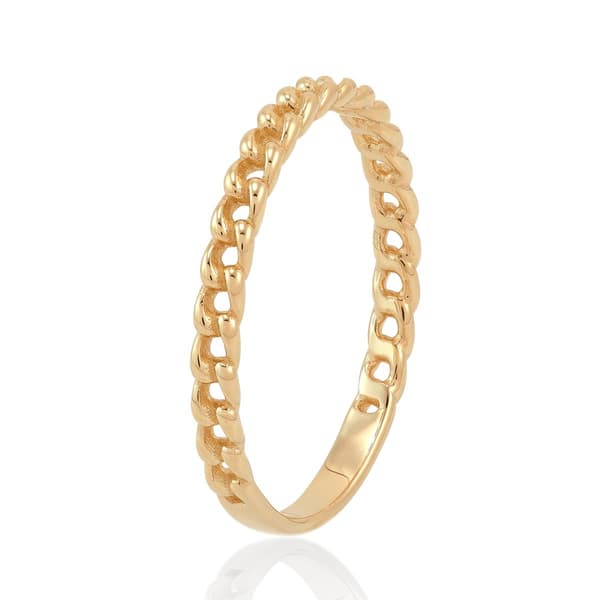 Gold Classics™  14kt. Yellow Gold Curb Chain Link Design Ring