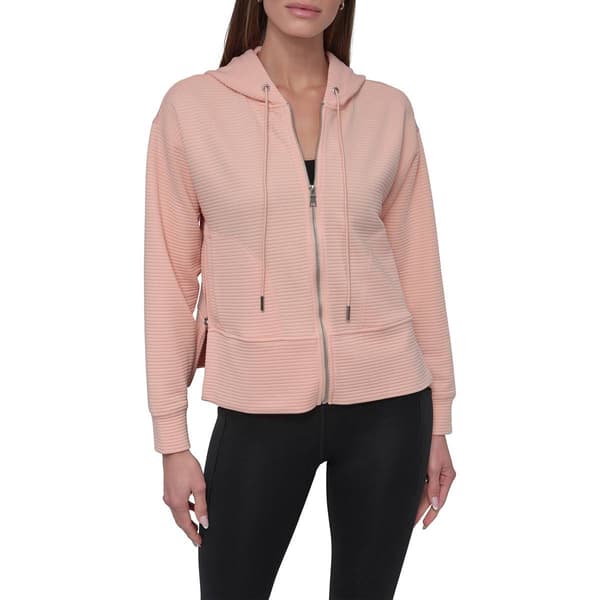 Womens DKNY Sport Tech Ottoman Full Zip Hoodie