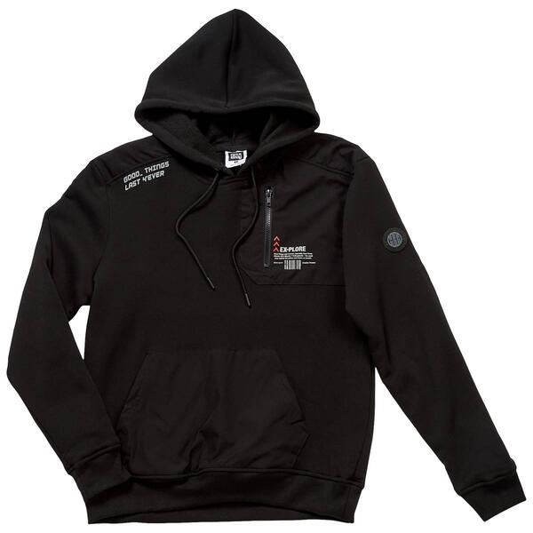Young Mens GTL4 Solid Pullover Hoodie - image 
