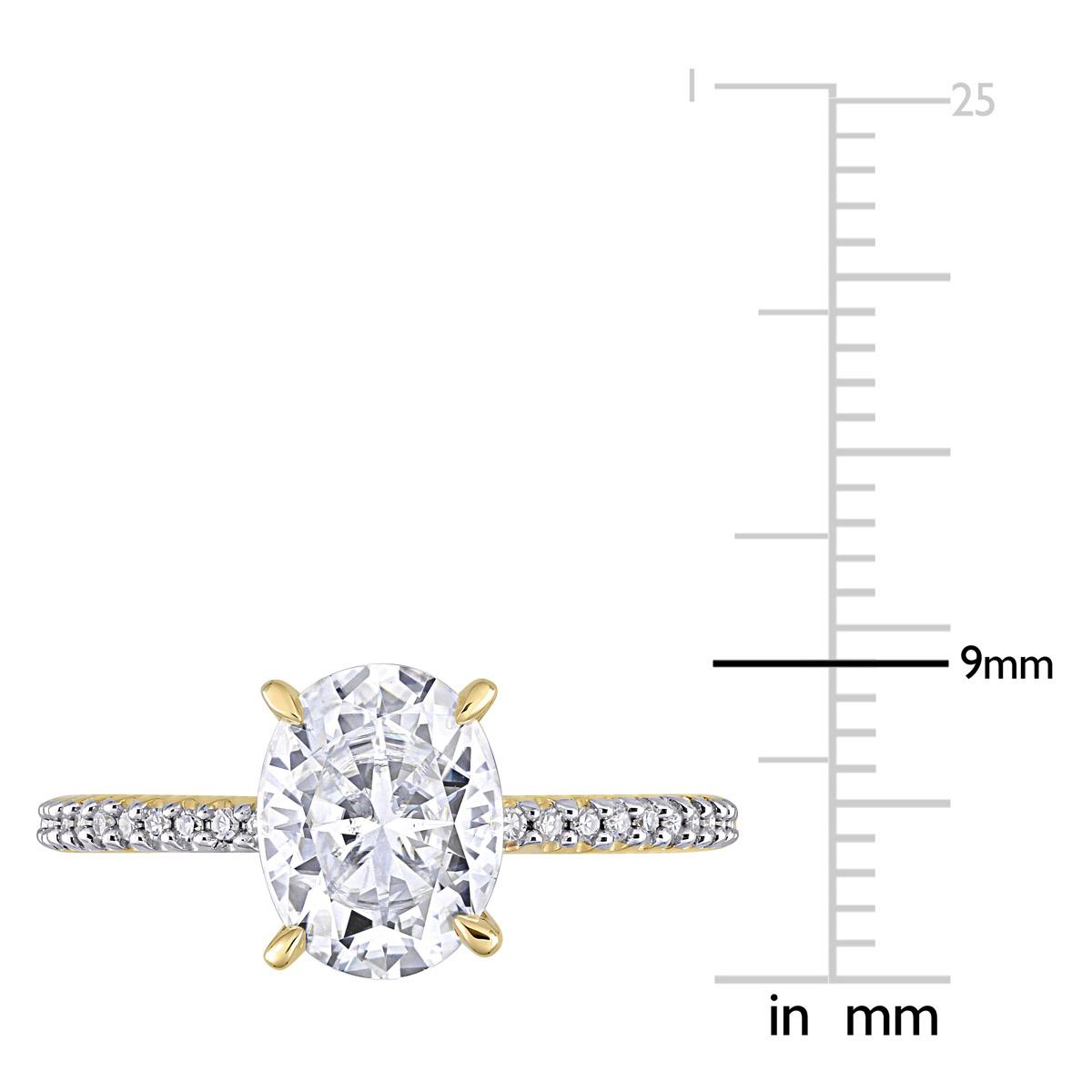 Gemstone Classics™ 14kt. Gold 2ctw. Moissanite Engagement Ring