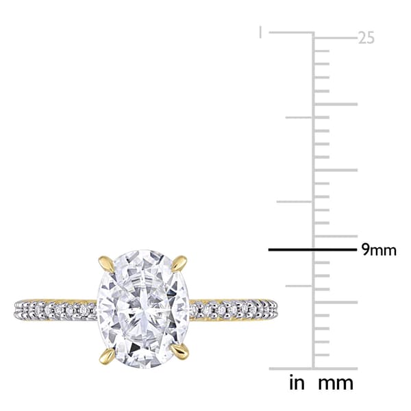 Gemstone Classics™ 14kt. Gold 2ctw. Moissanite Engagement Ring