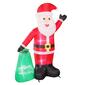 Puleo International 6ft. Lighted Blow-Up Inflatable Santa Claus - image 1